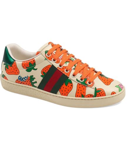 gucci strawberry ace sneakers.